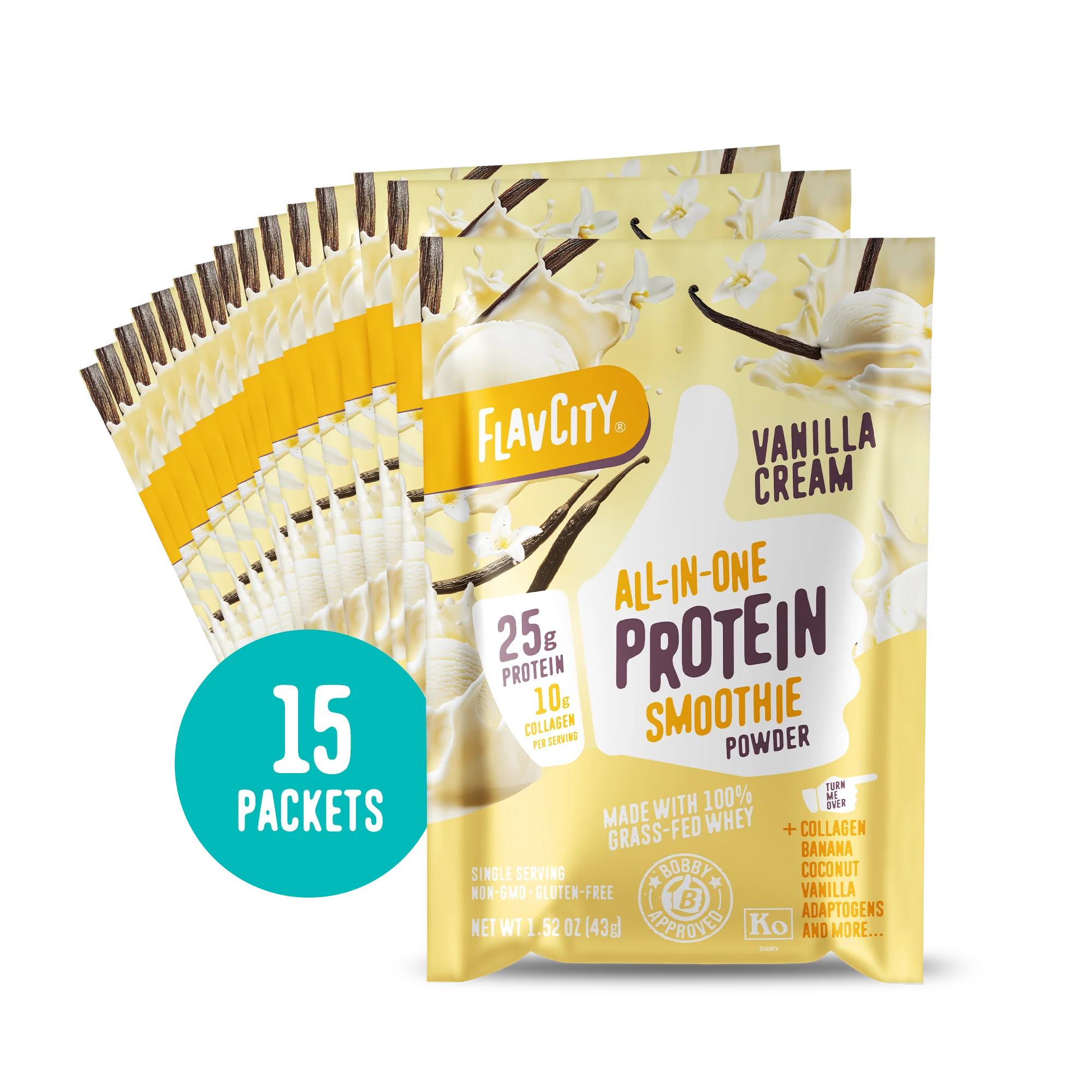 Vanilla Cream Protein Smoothie Packets
